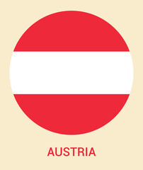 Flag Of Austria, Austria flag, National flag of Austria.