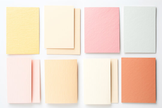 Pastel textured paper cards background