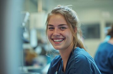 Fototapeta premium smiling Medical Assistantat work