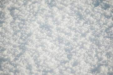 white background, photo shows snow close-up