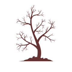 tree with hearts, Barren Tree Vector