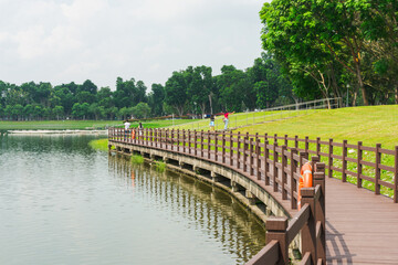 Bridge in the park, Bedok Reservoir