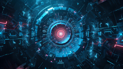 Fototapeta premium Abstract Vision of Advanced Technology Background