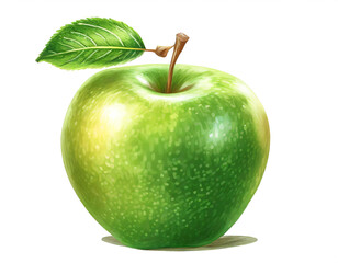 Apfel isoliert auf weißen Hintergrund, Freisteller