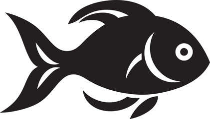 Nocturnal Noir Showcase Fish Vector SilhouettesInky Depths Gallery Black Fish Vector Collection