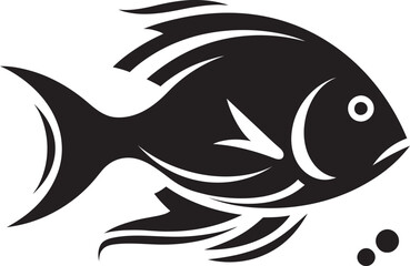 Mystic Waters Fish Vector Black Illustration ArrayContrast Chronicles Black Fish Vector Compilation