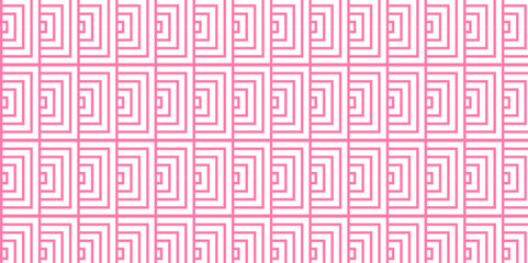 Modern diamond geometric ocean spiral pattern and abstract circle wave lines. pink seamless tile stripe geomatics overlapping create retro square line backdrop pattern background. Overlapping Pattern.