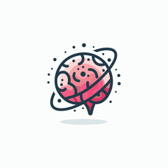 Creative Planet Brain Logo