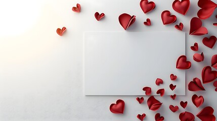 love's canvas: a Valentine's heart-framed mockup