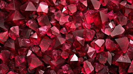 Background pattern of red diamonds and stones.
