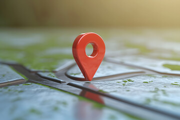 Map pointer and location icon or map navigation icon. Concept of precise travel to a specific point