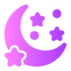 moon gradient icon