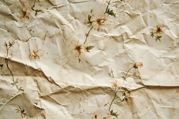 Crumpled paper background.