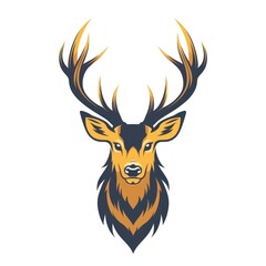 Animal Deer. Logo illustration of a Deer. Deer emblem, icon, logotype,decal, print