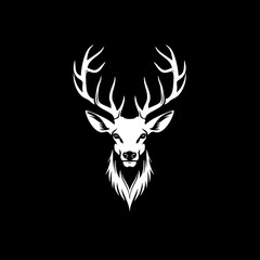 Animal Deer. Logo illustration of a Deer. Deer emblem, icon, logotype,decal, print