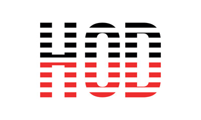 HOD three initial letter iconic line negative space minimal logo design vector template. monogram, abstract, wordmark, business, typography, minimalist, brand, company, flat, modern, unique, simple