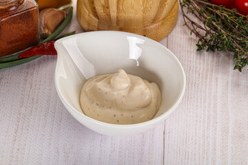 Burger sauce in the bowl