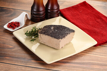 Delicous liver pate snack appetizer