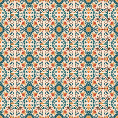 Fall autumn fabric seamless vector pattern design.