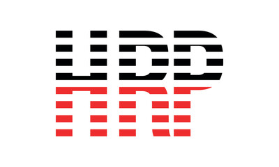 HRP three initial letter iconic line negative space minimal logo design vector template. monogram, abstract, wordmark, business, typography, minimalist, brand, company, flat, modern, unique, simple