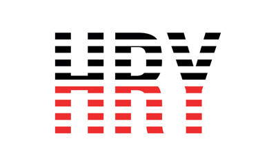 HRY three initial letter iconic line negative space minimal logo design vector template. monogram, abstract, wordmark, business, typography, minimalist, brand, company, flat, modern, unique, simple