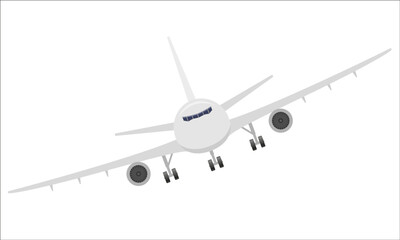 passenger airplane stock vector illustration