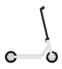 kick scooter for city driving and game pleasure stock vector illustration