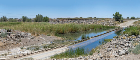 ford on Lowen river, near Naute Dam, Namibia
