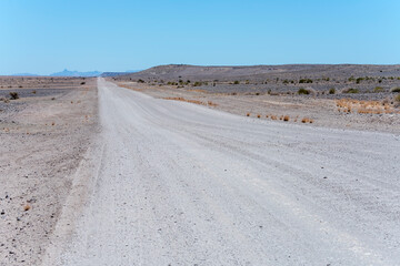 C37 gravel road in desert, near Hobas,  Namibia