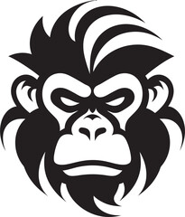 Midnight Monkeys Black Vector ArtCharcoal Charm Monkey Vectors