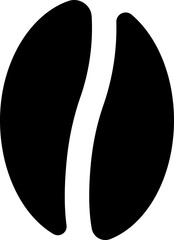 Coffee beans icon  Black flat vector collection isolated on transparent background. coffee shop Coffee break Quote coffee cup time hot drink mug beans menu logo for mobile or web apps.