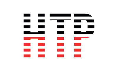 HTP three initial letter iconic line negative space minimal logo design vector template. monogram, abstract, wordmark, business, typography, minimalist, brand, company, flat, modern, unique, simple
