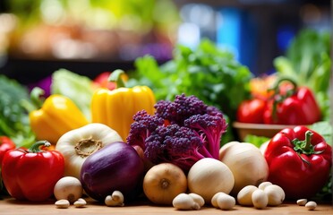 Colorful vegetables from the kitchen