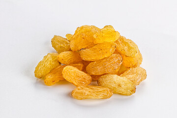 Yellow raisin - dry grape berries