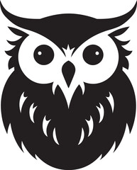 Invisible Wings Owl Silhouette VectorNightfall Majesty Dark Owl Illustration