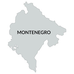 Obraz premium Montenegro map. Map of Montenegro 
