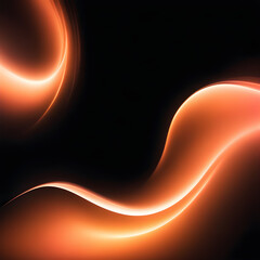  Dark Peach Fuzz Glowing Color Gradient Abstract Background Illustration