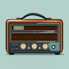 Fototapeta premium retro radio. 