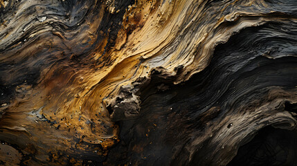 Obraz premium Close Up View of Bark Texture on an Oak Tree Trunk