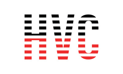 HVC three initial letter iconic line negative space minimal logo design vector template. monogram, abstract, wordmark, business, typography, minimalist, brand, company, flat, modern, unique, simple