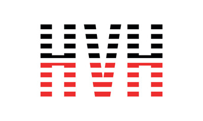 HVH three initial letter iconic line negative space minimal logo design vector template. monogram, abstract, wordmark, business, typography, minimalist, brand, company, flat, modern, unique, simple