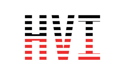 HVI three initial letter iconic line negative space minimal logo design vector template. monogram, abstract, wordmark, business, typography, minimalist, brand, company, flat, modern, unique, simple