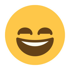 Grinning face with big smiling eyes emoji icon