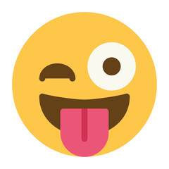 Winking face with tongue emoji icon