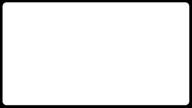 Ramka do filmu 4k, tło, czarna ramka na przeźroczystym tle.  Poszarpana PNG