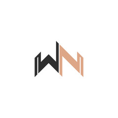 WN or NW logo and icon design