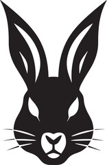 Shadowed Serenity Dark Rabbit DesignStylish Silhouette Noir Rabbit Sketch