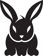 Stylish Shadows Vector Rabbit ArtInky Impressions Black Rabbit Vector Sketch