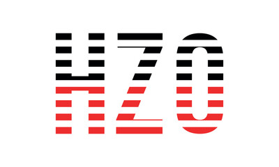 HZO three initial letter iconic line negative space minimal logo design vector template. monogram, abstract, wordmark, business, typography, minimalist, brand, company, flat, modern, unique, simple
