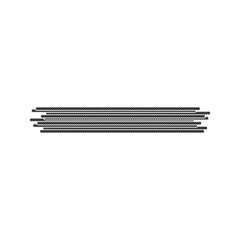 Steel reinforcing rods glyph icon isolated on white background.Vector illustration.	
